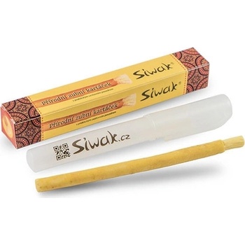 Siwak Miswak Prírodná zubná kefka s Cestovným puzdrom bez príchute 1 ks