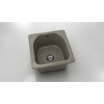 FAT Кръгла мивка Classic 217, Granicite, 940 Space Gray , с включен сифон Мивка за вграждане