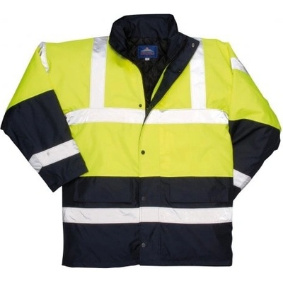 Portwest reflexná zimná bunda Traffic Hi Vis žlto čierna