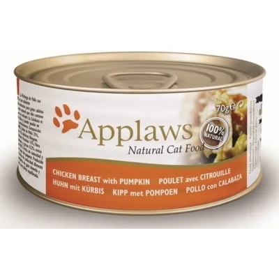 Applaws Chicken Breast with Pumpkin in broth - Месни хапки пилешко филе и тиква в бульон 70 гр 1010CE-A