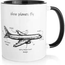 LeteckeDoplnky.cz Hrnek How Planes Fly 330 ml