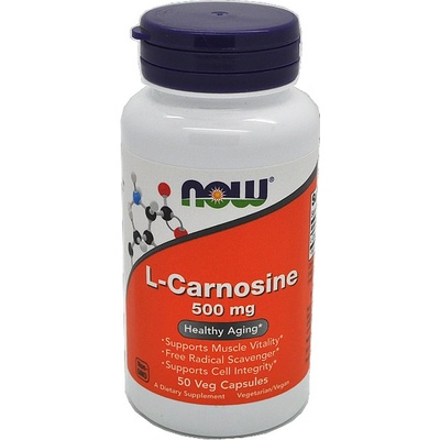 Now Foods L-Karnosín 500 mg 50 kapsúl
