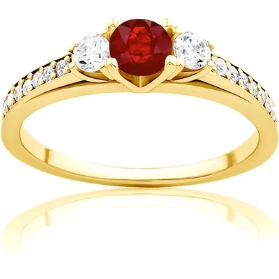 SAVICKI Пръстен Red Passion: злато, рубин