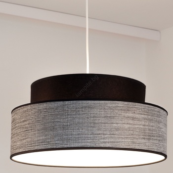BELIS Пендел GRACE 1xE27/60W/230V Ø 40 см черен/сив (BE0887)