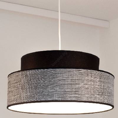 BELIS Пендел GRACE 1xE27/60W/230V Ø 40 см черен/сив (BE0887)