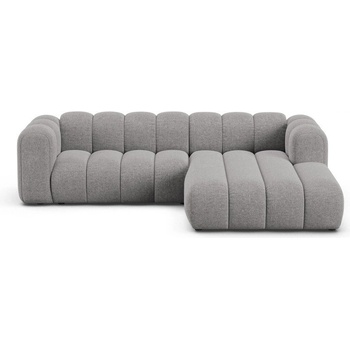 Micadoni Сив шенилов ъглов диван (десен ъгъл) Lupine - Micadoni (MIC_RC_M_214_F1_LUPINE6)