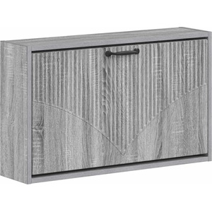 vidaXL Стенно шкафче за обувки HOORN 71 x 17 x 43 см Сив Сонома (897291)