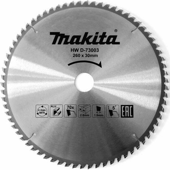 Makita pilový kotouč na hliník 190x30x60T TCT D-72970