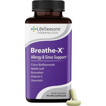 LifeSeasons Breathe-X | with Astragalus, Bromelain & Quercetin [90 капсули]
