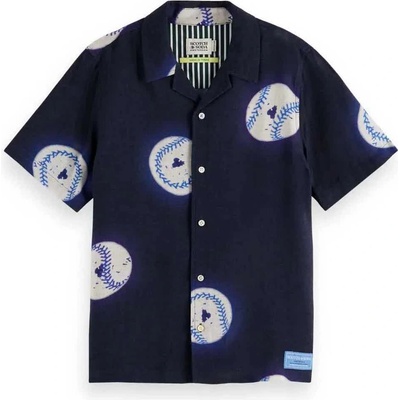 Scotch & Soda Риза с къс ръкав Scotch & Soda 179465 short sleeve shirt - Blue