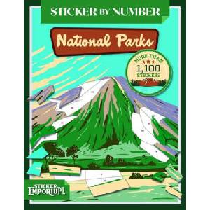 STICKER BY NUMBER NATIONAL PARKS (ISBN: 9798890191724)