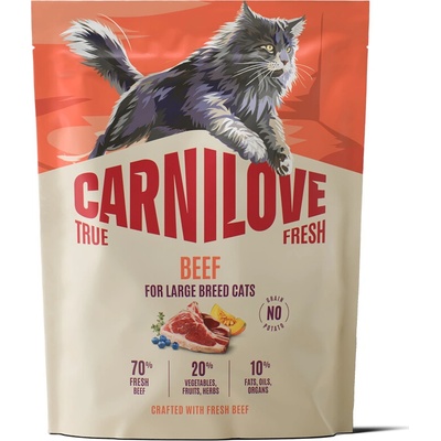 CARNILOVE TRUE FRESH Cat Dry Beef for Adult Large Breeds 400 g