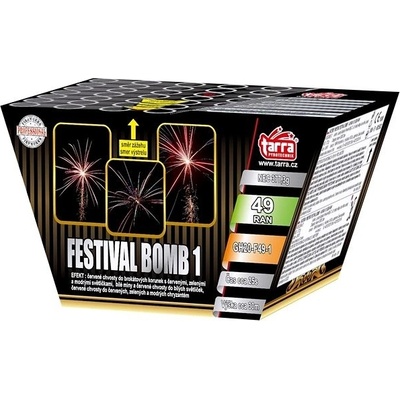 Pyrotechnika kompaktní ohňostroj FESTIVAL BOMB 49 ran