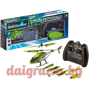 Revell Хеликоптер с дистанционно управление GLOWEE 2.0, Revell 23940 (R23940)