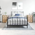 vidaXL Нощни шкафчета 2 бр дъб сонома 40x36x60 см инженерно дърво (825996)