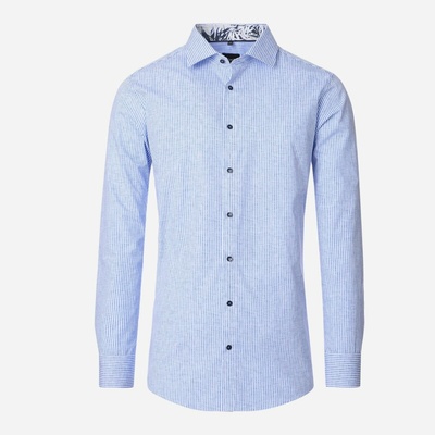 Venti pánska košeľa Modern fit modrá s prúžkom