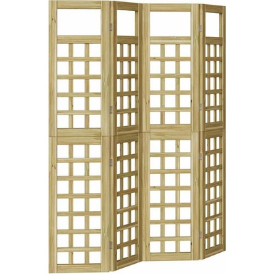 vidaXL Zástěna pro soukromí 160 × 180 cm hnědá 4 ks 3385875
