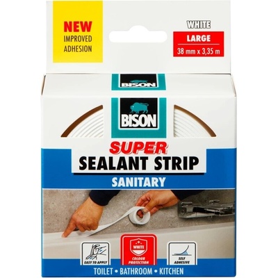 BISON Samolepící těsnící páska SEALANTSTRIP SANITARY WHITE 38 mm