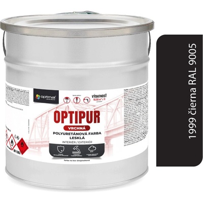 Optimal U2081 OPTIPUR Vrchná polyuretánová farba lesklá 1999 2l RAL 9005