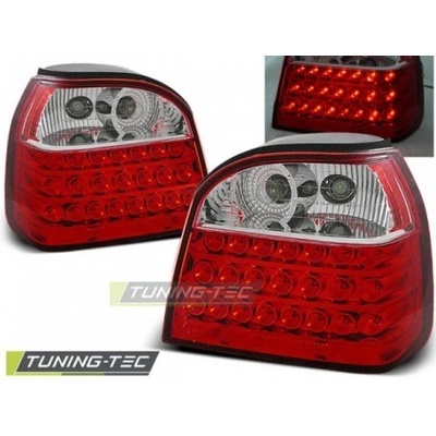 Světla zadní VW GOLF 3 09.91-08.97 RED WHITE LED