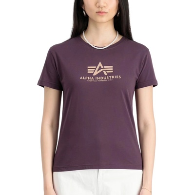Alpha Industries dámske tričko New Basic T BL Wmn plum fialová