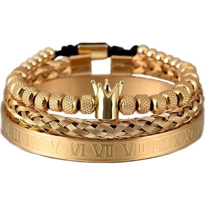 Луксозна трипластова гривна за мъже