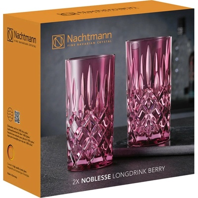Nachtmann Pohár na long drink nápoje NOBLESSE COLORS fialový 2 x 395 ml
