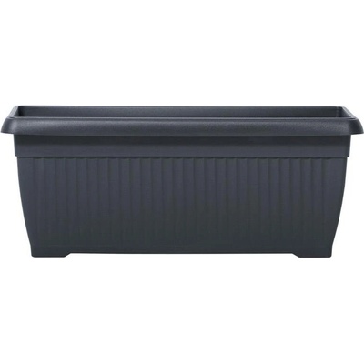 Prosperplast Květináč plast šedý 60 x 25,7 x 24 cm
