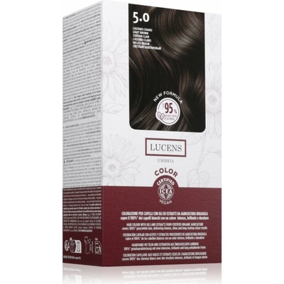 Kemon Group Lucens Umbria barva na vlasy odstín 5.0 Castano Chiaro 100 ml