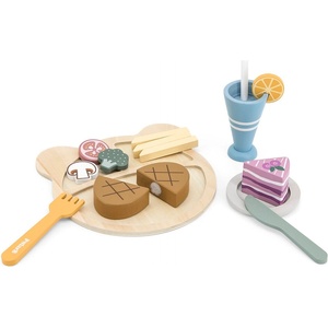 Viga Toys Дървен комплект Viga Toys PolarB - Аксесоари за обяд (44058) - ozone