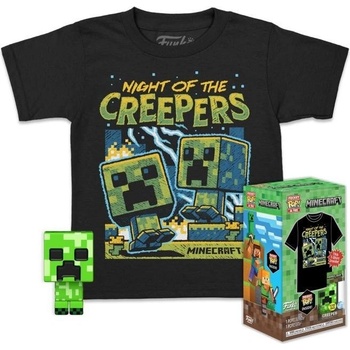 Funko Pocket POP&Tee Minecraft Blue Creeper velikost S