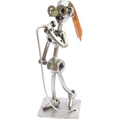 Kovová figurka Rocková Zpěvačka 16 cm