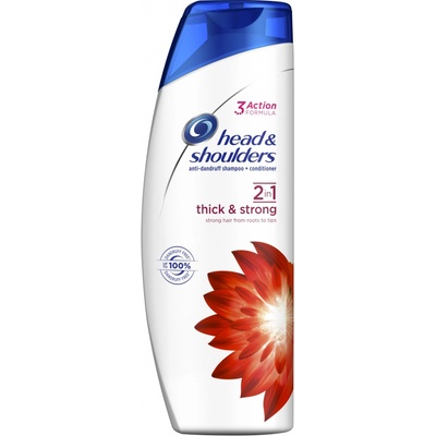Head & Shoulders Thick & strong 2in1 šampón a balzam na vlasy proti lupinám 360 ml