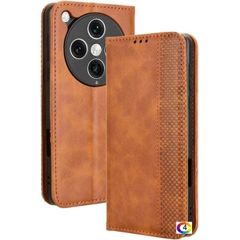 OPPO Find X8 Pro 5G Retro Style Wallet Кожен Калъф и Протектор