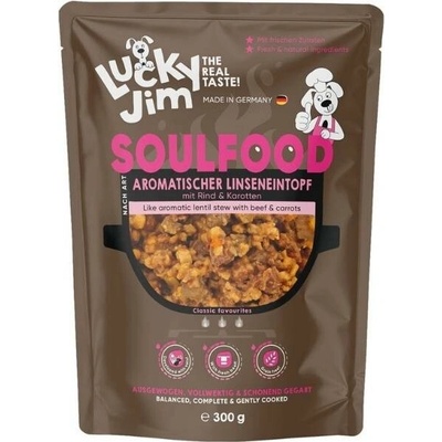 Lucky Jim Soulfood Lentil Stew čočkový eintopf s hovězím masem a mrkví 300 g