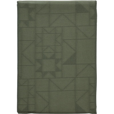 Södahl Покривка за маса Star Damask 140 x 270 см зелена (27173)