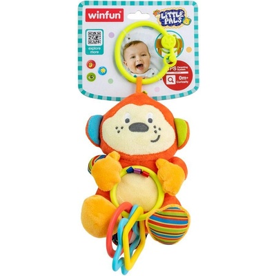 WinFun Плюшена дрънкалка маймунка Little Pals (1010348F)