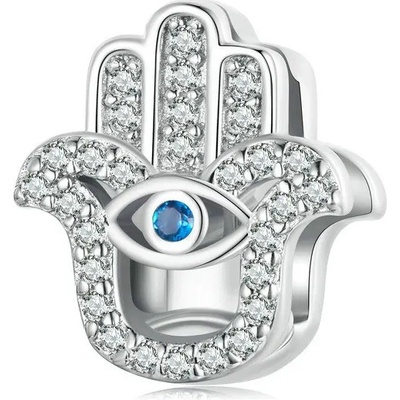 P&J Jewellery Stříbrný klip Reflexions ruka Hamsa RFCH18