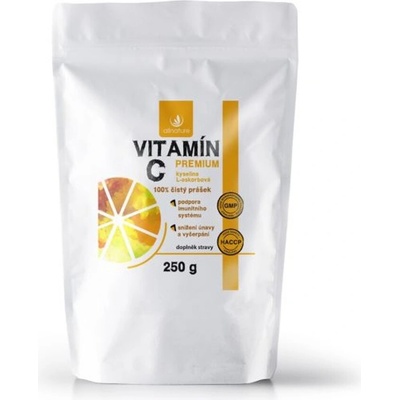 Allnature Vitamín C prášok Premium 250 dávok