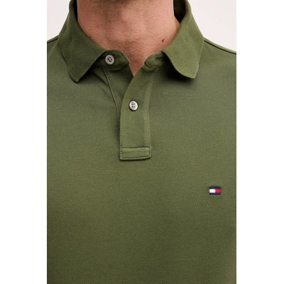 Tommy Hilfiger тениска с яка мъжка от памук с еластан (MW0MW17770.)