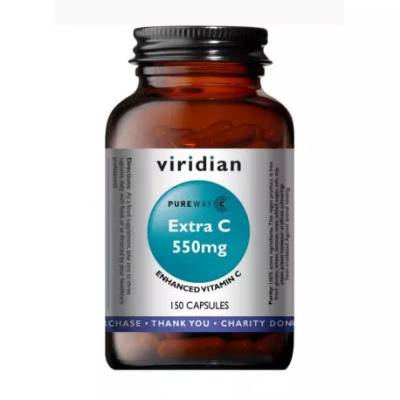 Extra Vitamín C 550mg 150 kapslí Viridian Nutrition