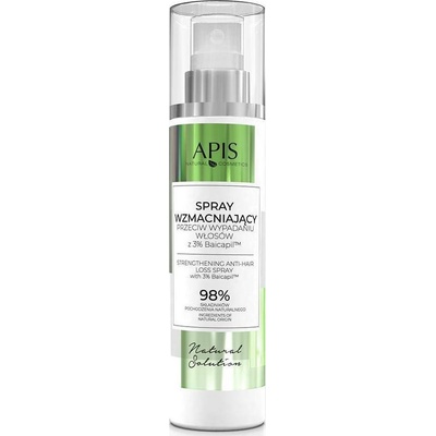 Apis Natural Cosmetics Natural Solution 3% Baicapil posilňujúci sprej proti vypadávaniu vlasov 150 ml