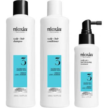 Nioxin System 3 Kit for Color Treated Hair with Light Thinning