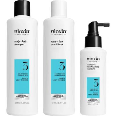 Nioxin System 3 Kit for Color Treated Hair with Light Thinning