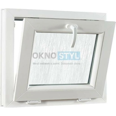 OKNOSTYL.cz plastové okno sklopné sklo kůra REHAU 4900 x 4000 mm Bílá