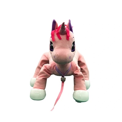 Peppy Pets - Плюшен любимец за разходка навън - Розов еднорог