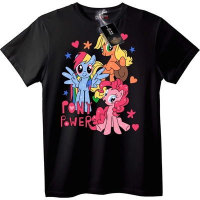 NOONEBRAND Тениска My Little Pony Силата на понита - XL, Black