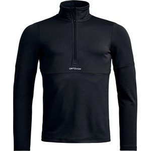 ORTOVOX Мъжки поларен пуловер Ortovox Fleece Light Zip Neck Fleece jumper - Black Raven (005-7597-0113)