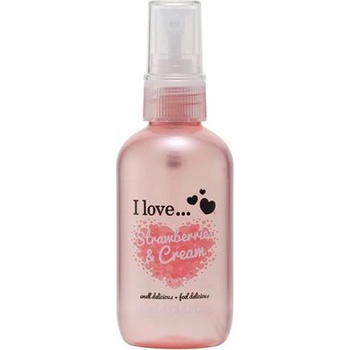 I Love... Strawberry & Cream спрей за тяло 100мл за жени 100 мл