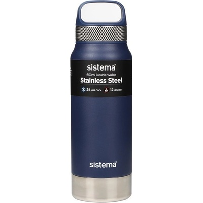 Sisterma Hydrate Termofľaša Stainless Steel 650 ml modrá